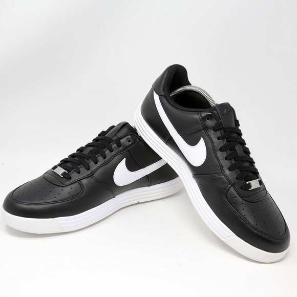 Nike Lunar Force 1 Golf Shoe Black White Lunarlon - Picture 6 of 7
